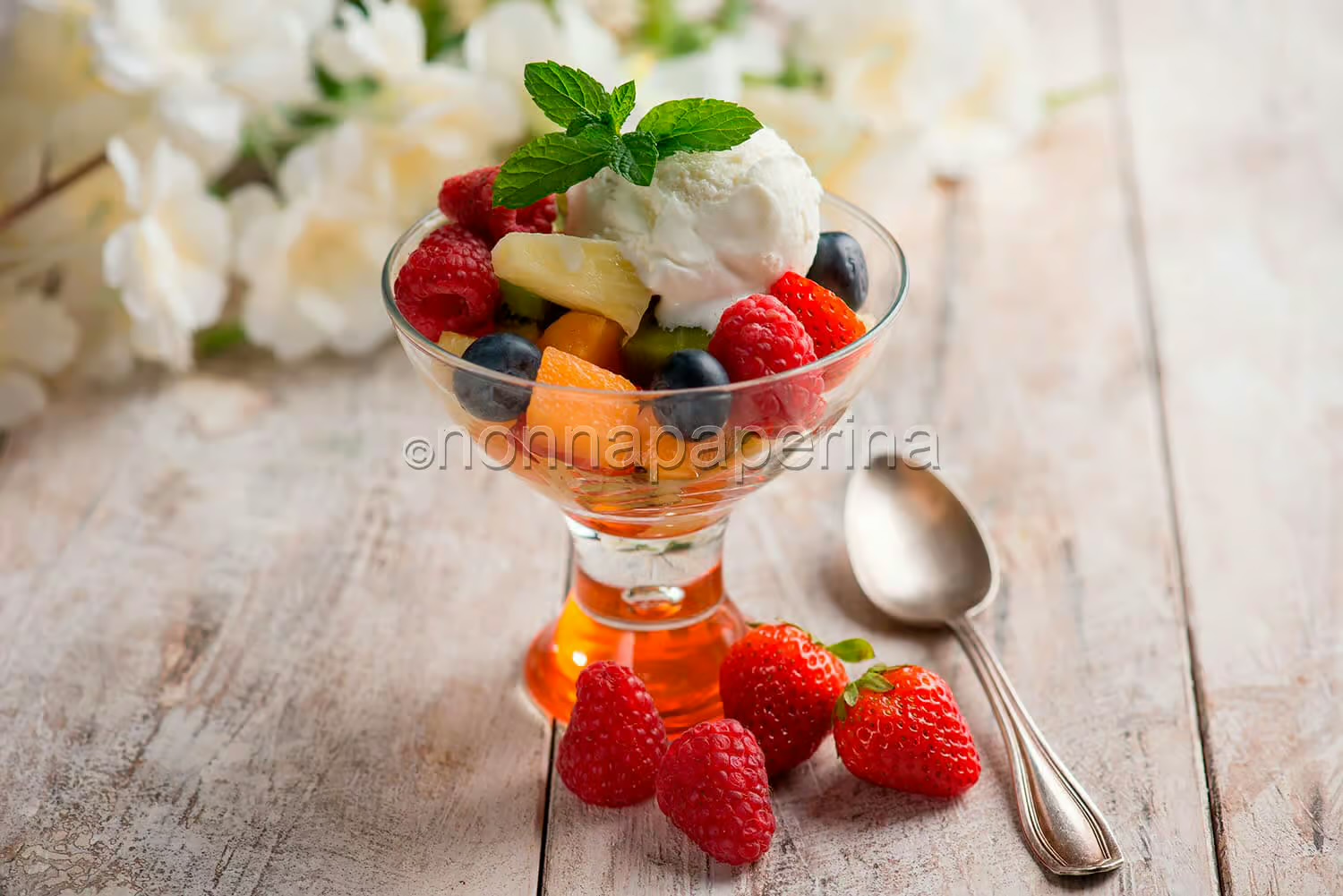 Macedonia con sorbetto 