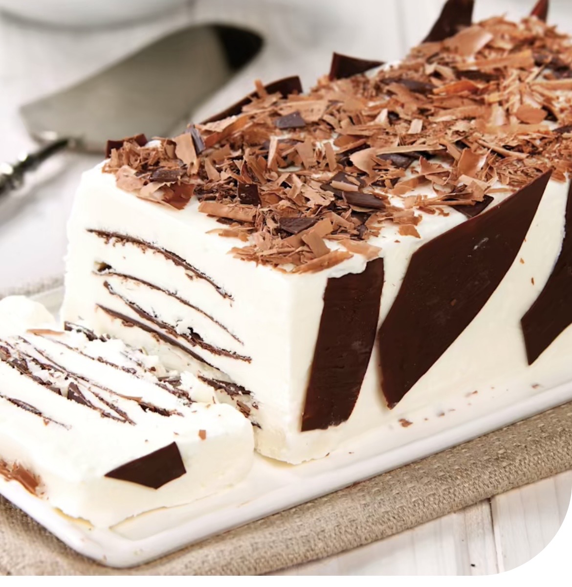 Semifreddo panna e cioccolato fondente 